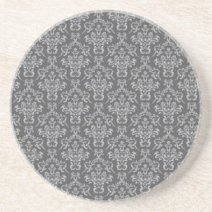 Damask in Grey Coaster