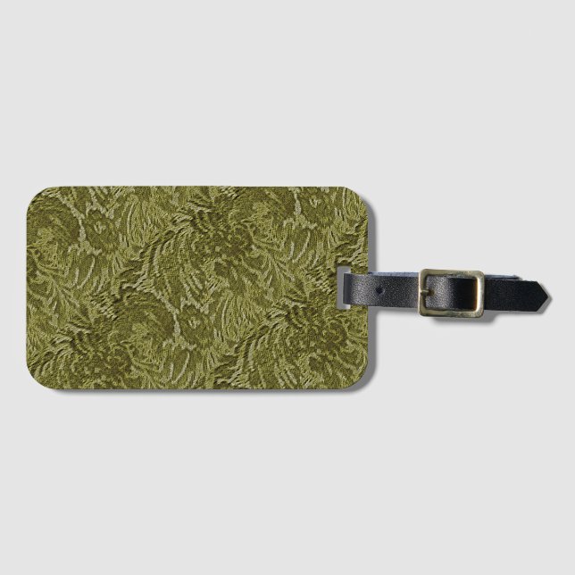 Damask In Perspective  Luggage Tag (Front Horizontal)