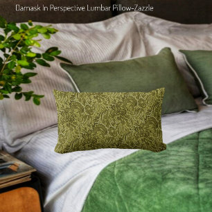 Damask In Perspective Lumbar Cushion