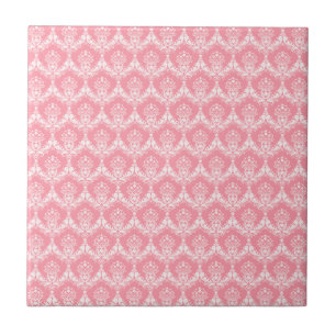 Damask in Pink Tile