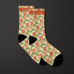 Damask-Inspired Burnt Orange and Moss Green Socks<br><div class="desc">Embrace a timeless aesthetic with our Damask-Inspired Burnt Orange and Moss Green Socks. The classic damask pattern in burnt orange and moss green makes it a versatile choice for weddings. Customise with name or initials. Don't forget to explore our matching neck tie for a polished look.</div>