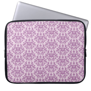 Damask "Kangaroo Paw" purple laptop case
