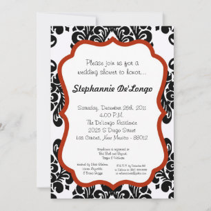 Damask Lace Fancy Elegant Baby Shower Invitations