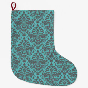 Damask Large Christmas Stocking