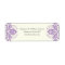 Damask lavender purple, ivory wedding
