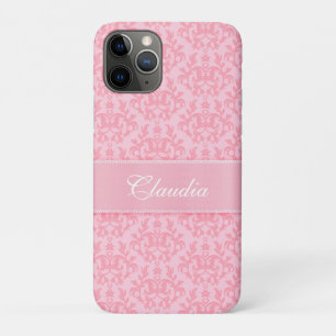 Damask light pink kangaroo paw name Case-Mate iPhone case