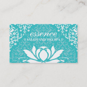 Damask Lotus Day Spa Business Cards