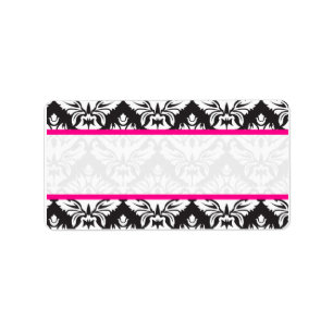 Damask Mailing Labels For Wedding Guests