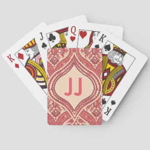 Damask Monogram Deck of Cards