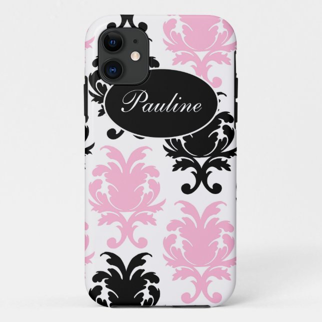 Damask Monogram iPhone 5S Cases (Back)