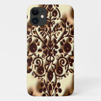 Damask Nouveau Design in Rustic Plastic Case-Mate iPhone Case