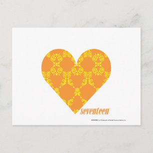 Damask Orange-Yellow 2 Postcard