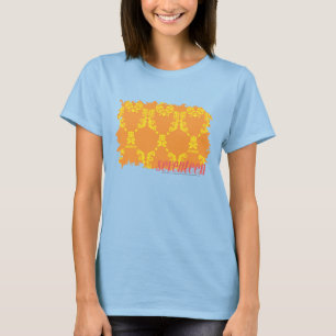 Damask Orange-Yellow 4 T-Shirt