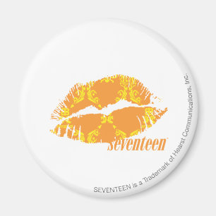 Damask Orange-Yellow Magnet