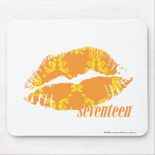 Damask Orange-Yellow Mouse Pad