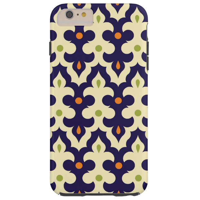 Damask paisley arabesque Moroccan pattern girly Case-Mate iPhone Case (Back)