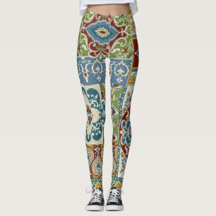 Damask Patchwork: Colourful Turkish Vintage. Leggings