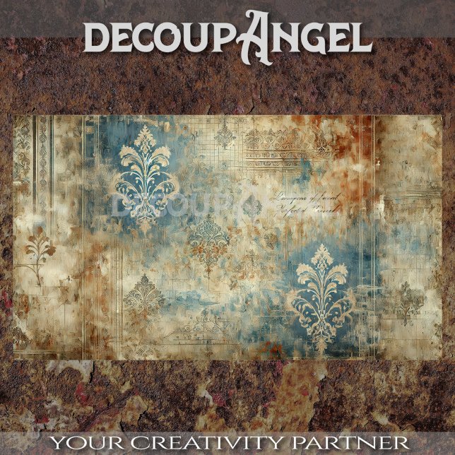 Damask Patina #1 Decoupage Tissue Paper (Creator Uploaded)