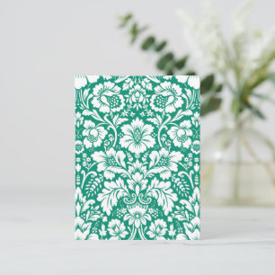 Damask Pattern 10 Holiday Postcard