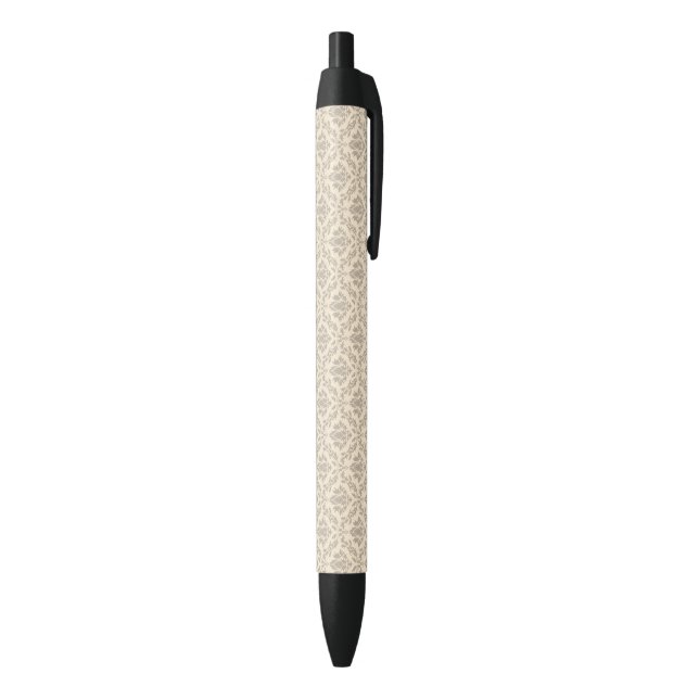 Damask pattern 3 black ink pen (Bottom (Vertical))
