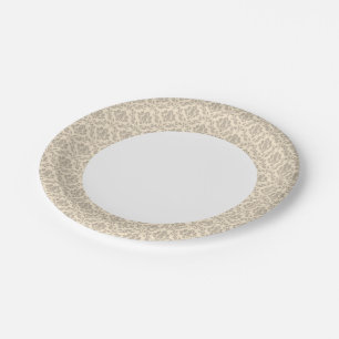 Damask pattern 3 paper plate