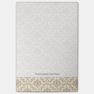 Damask pattern 3 post-it notes