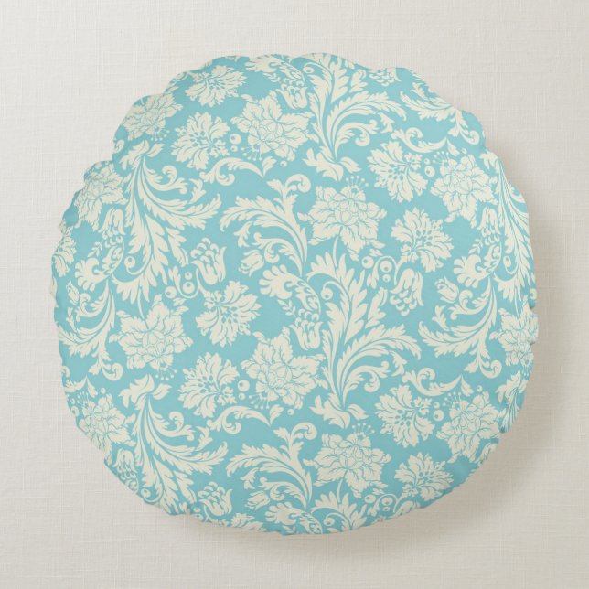 Damask Pattern 3 Round Cushion (Front)