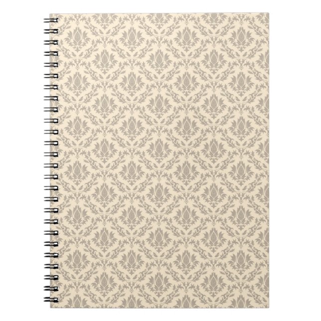 Damask pattern 3 spiral notebook (Front)