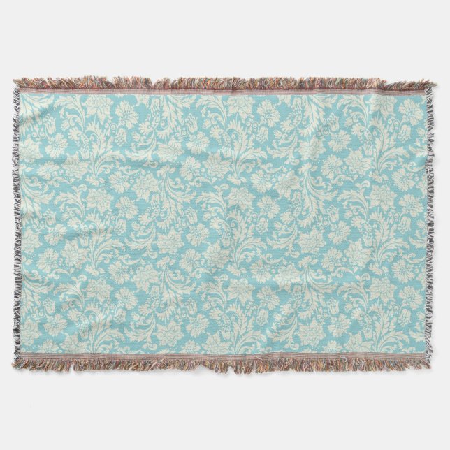 Damask Pattern 3 Throw Blanket (Front)