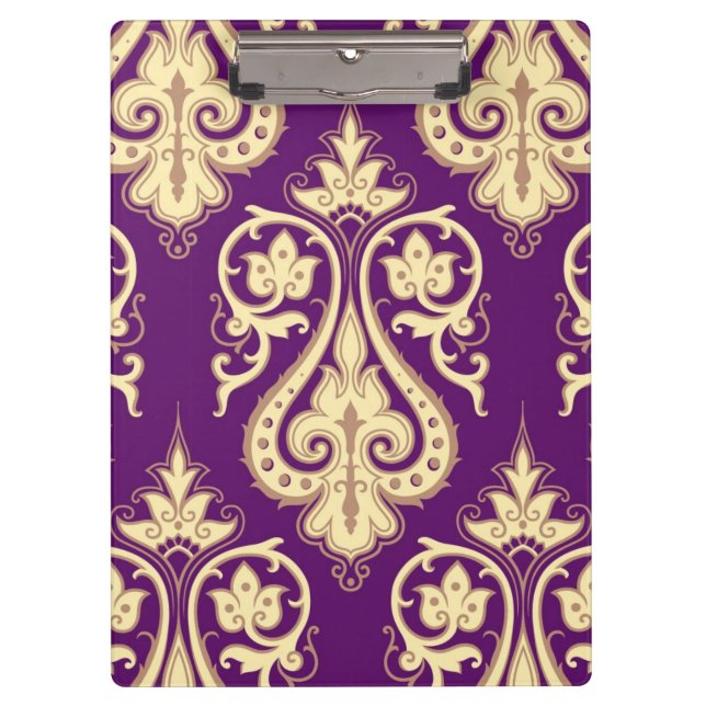 Damask Pattern 4 Clipboard (Front)