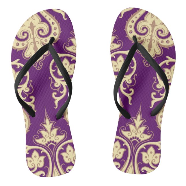 Damask Pattern 4 Jandals (Footbed)