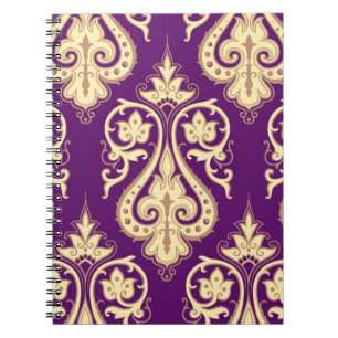 Damask Pattern 4 Spiral Notebook