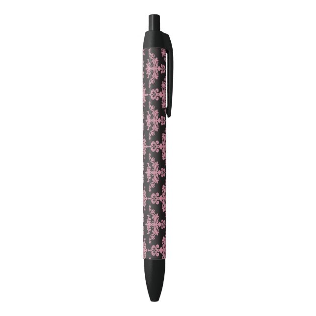 Damask Pattern 5 Black Ink Pen (Bottom (Vertical))