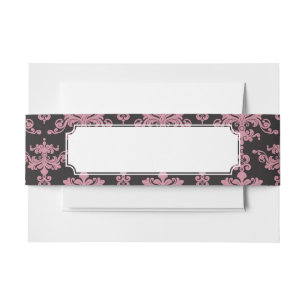 Damask Pattern 5 Invitation Belly Band