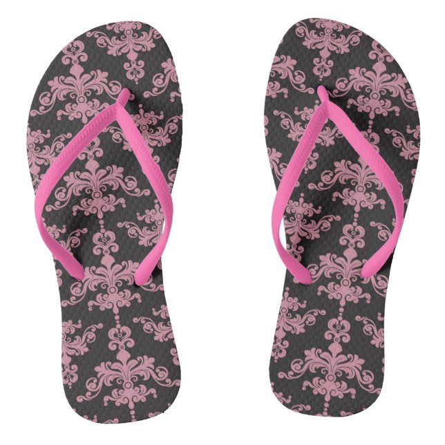 Damask Pattern 5 Jandals (Footbed)