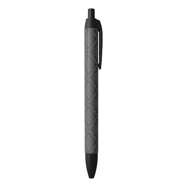 Damask Pattern 6 Black Ink Pen (Bottom (Vertical))
