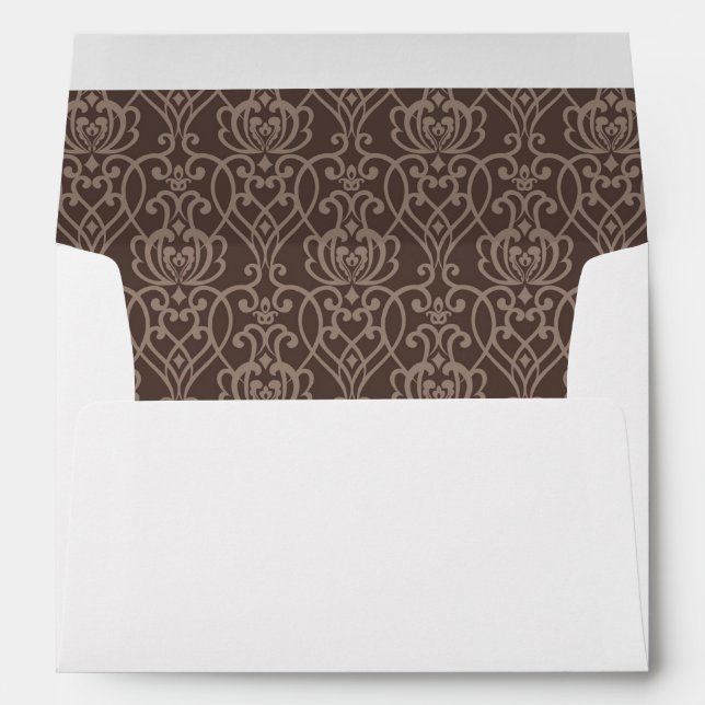 Damask pattern 6 envelope (Back (Bottom))
