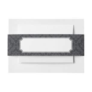 Damask Pattern 6 Invitation Belly Band