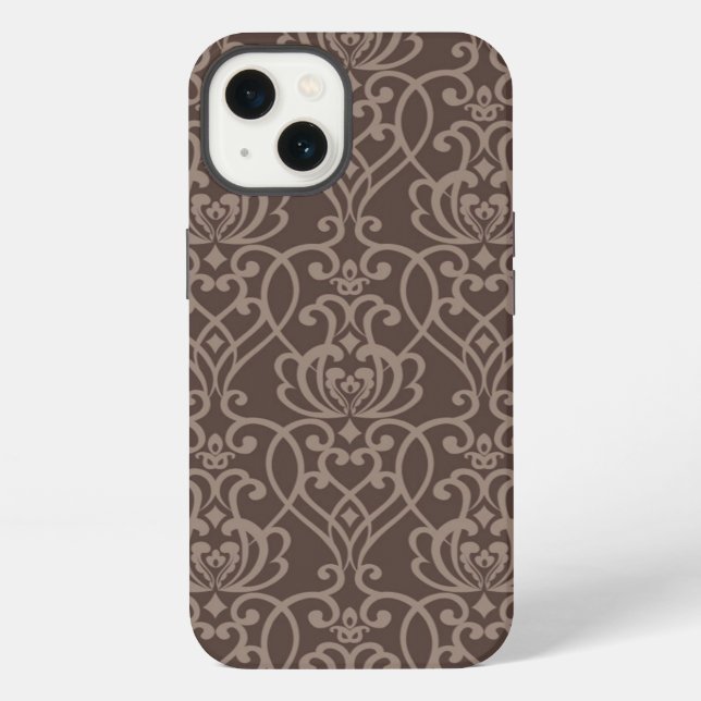 Damask pattern 6 iPhone case (Back)