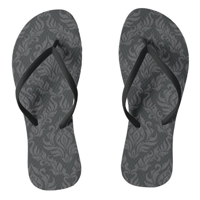 Damask Pattern 6 Jandals (Footbed)