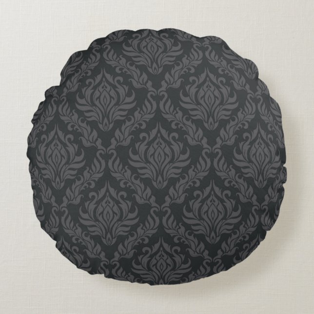 Damask Pattern 6 Round Cushion (Front)