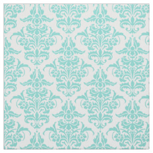 Damask Pattern - Aqua Fabric