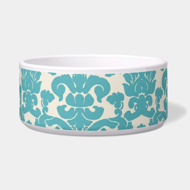 Damask Pattern, Blue Damask, French Damask (Front)
