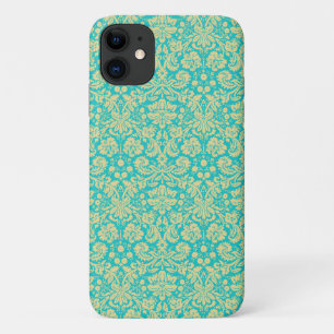Damask Pattern, Blue Damask, French Damask Case-Mate iPhone Case