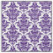 Damask Pattern - Deep Purple on White