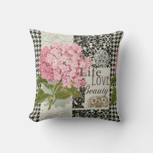 Damask Pattern Floral Decor Pretty Cushion