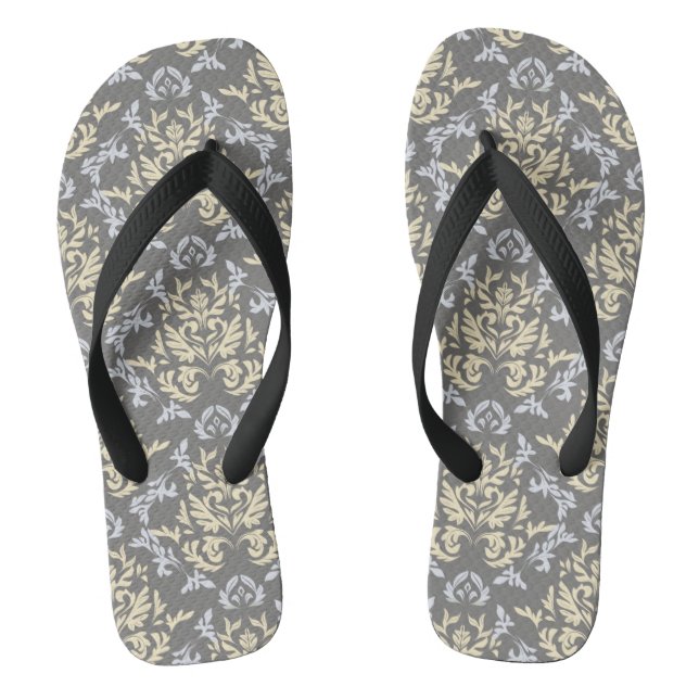 Damask pattern jandals (Footbed)
