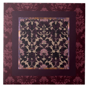 Damask pattern no texture tile