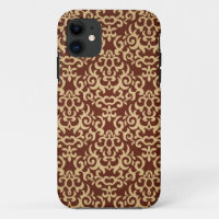 Damask pattern on gradient background