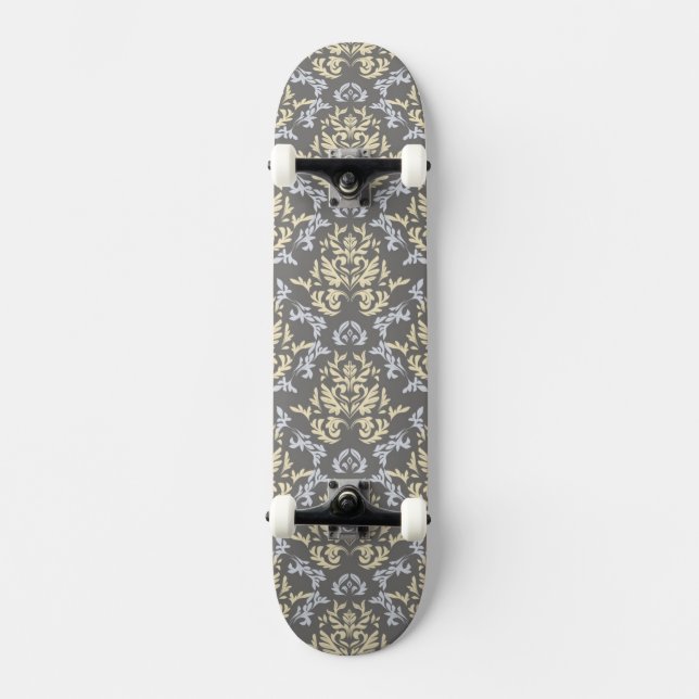 Damask pattern skateboard (Front)